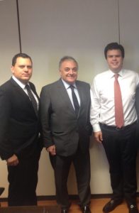 Presidente da Cocel e Prefeito de Campo Largo em companhia do Ministro de Minas e Energia