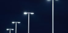 foto ilustrativa de iluminação pública com lâmpadas de led