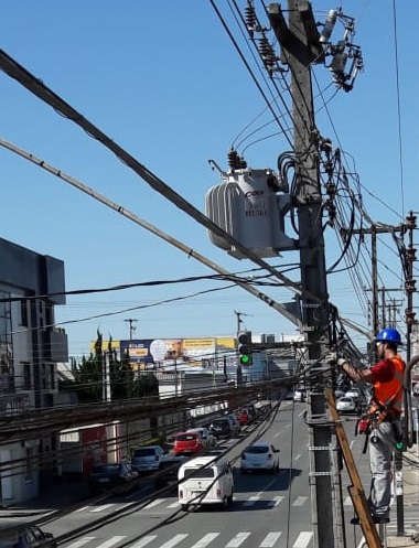 instalação de fibra ótica em campo largo pela cocel smart grid