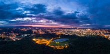 foto da iluminação pública de Campo Largo